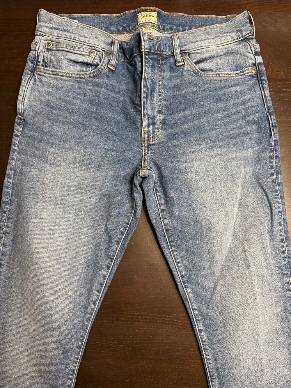 J. Crew Men's Slim Straight Light Blue Denim Jeans